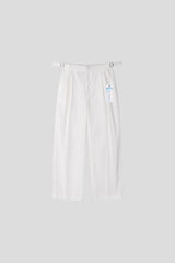ASCLO Coolever Side Buckle Linen Denim Slacks (3color)
