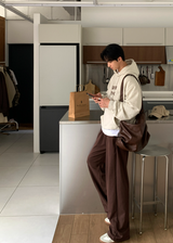 Nopi First Round Tuck Flow Banding Wide Pants