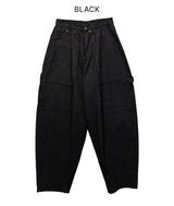 (Unisex) ナディンバルーンストライプデニムワークパンツ