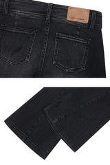 ベラベルトブーツカットデニム black