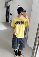 サイド シャーリング カプリ パンツ