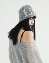Glitter Knit Short Beanie