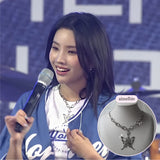 [IDLE Miyeon Necklace] Princess Butterfly Chain Semi Choker Necklace