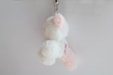 cotton candy cat keyring