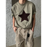 [S/S] Velvet star half t-shirts (3color)