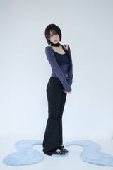 MIXED PATTERN CAMI & BOLERO SET NAVY