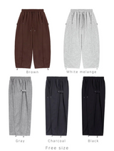 [Unisex]サイドストラップスウェットパンツ(5color)