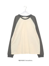 [unisex] Clove Over Fit Raglan Long Sleeve Tee