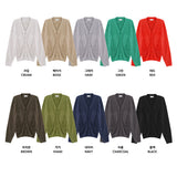 LMN Lies Loose fit V-neck Knitwear Cardigan (10 colors)