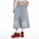 ENOE Patch Sweat Bermuda Pants - GREY