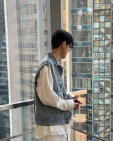 ヒーターデニムベスト