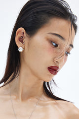 TAG BALL EARRINGS