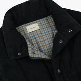 Stranger Regular Fit Corduroy Puffer Jacket (Black)