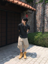 Rain Double Knee Bermuda Pants 2C