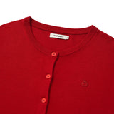 KIRSH PLAIN SOFT TOUCH CARDIGAN - RED  
