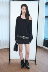ベーシック リブ スリーブレス (Black)