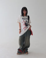 Funky Star Oversized Fit Boxy Short Sleeve T-shirt