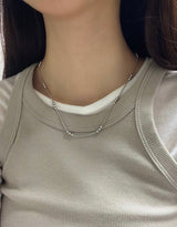ボールチェーンネックレス
