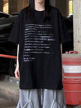 テキスト テンタ オーバーサイズド Tシャツ
