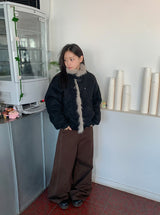 フィットフリー リベットステッチ ワイドパンツ
