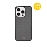 【MADE】ミニ ドット ウォーム グレー iPhoneケース [Glossy Glass/Magsafe]