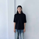 テクスチャード リブ ショートスリーブ Tシャツ