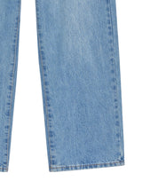4TH REORDER LOOSE STRAIGHT FIT BLUE DENIM PANTS code 18100