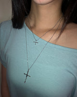 Koiz Silver Cross Necklace