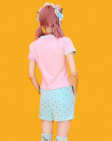 ミントキャンディドットバンディングショーツ