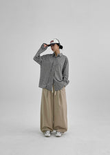 [MADE] Muto Oversized-Fit Checkered Shirt