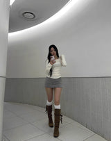 Soyou Low-Rise Eyelet Skirt