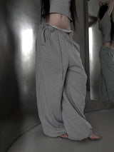 low-rise ring pants (2color)