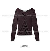 [U-BASIC] Etna slim button cardigan
