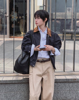 TLコーデュロイカラーワークジャケット