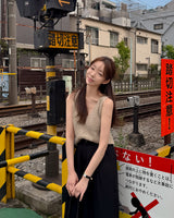 Tib boucle knit sleeveless