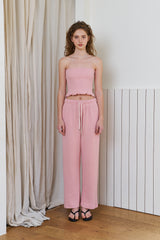 Waffle comfort top_pink
