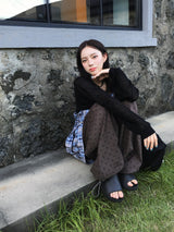 Meadow Check Button Blouse (2c)