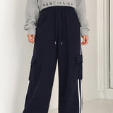 Pict Track Color Cargo Pocket Sweat Pants