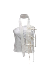 ELFIN SCARF TOP / BEIGE