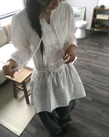 Menin Pintuck Mini Dress
