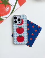 [MADE]トマトソーダ シルバー エポキシ iPhoneケース