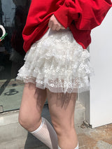 カンカンレーススカートパンツ(2C)