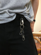 レイヤード ウォレット キーリング (BLACK)