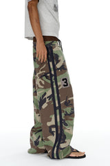 Camo Double Waist Pants