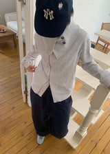 WAFFLE UNABAL ZIP-UP (2color)