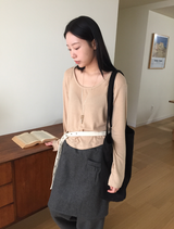 フェナルーズフィットウールUネック長袖Tシャツ（3c）