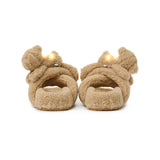 13DE MARZO Luminous Bear Criscross Slippers