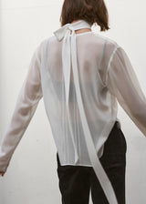 SHEER TIE BLOUSE