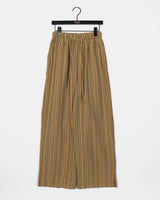 Puka Stripe Banded Wide Pants