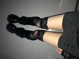 Polkadot lace stoking(2 color)  
